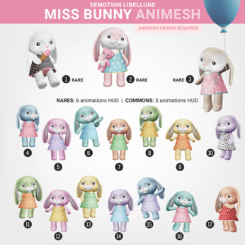 Second Life Marketplace - SEmotion Libellune Miss Bunny Animesh #5